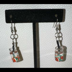 Watermelon Fruit Drink Earrings